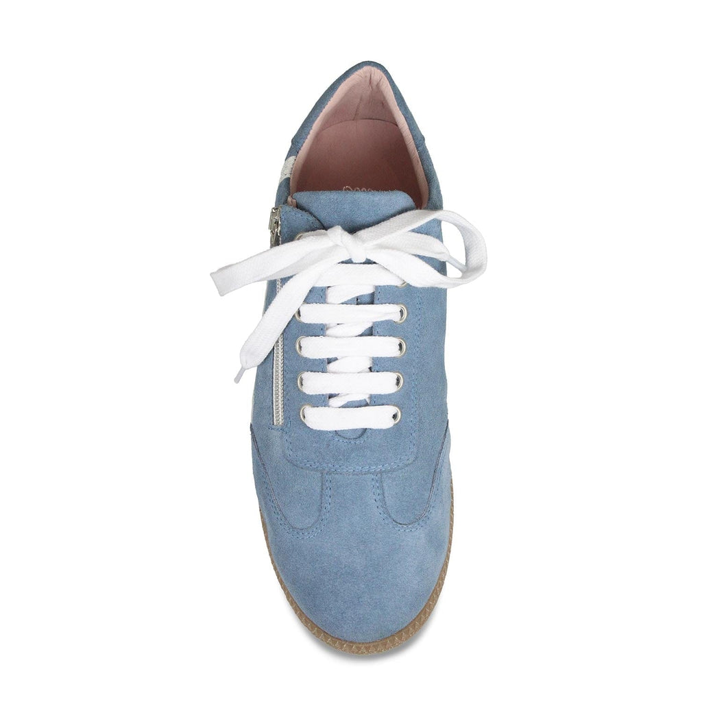 Swirl: Denim Suede - Women's Wide Toe Box Sneakers | Sole Bliss