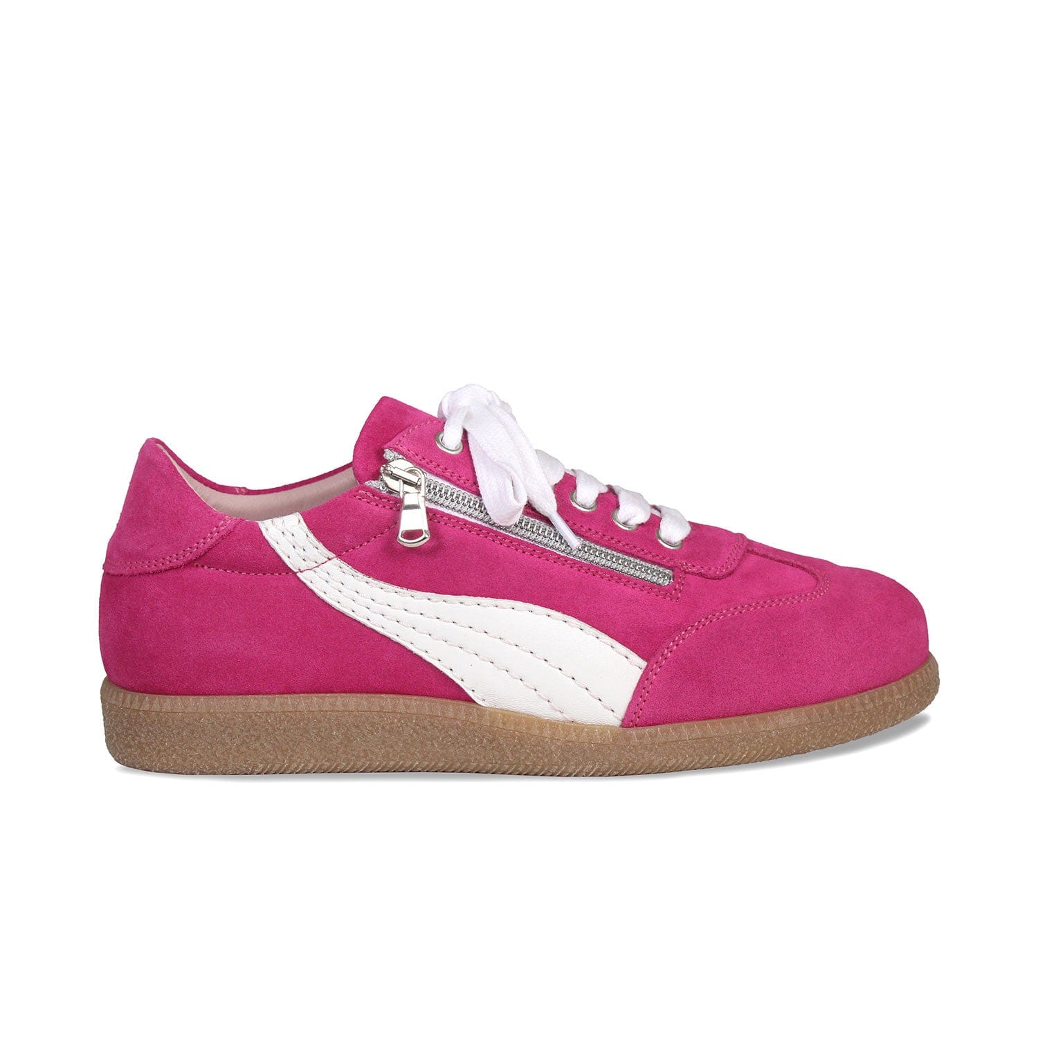 Shoes Swirl: Fuchsia Suede Sole Bliss USA