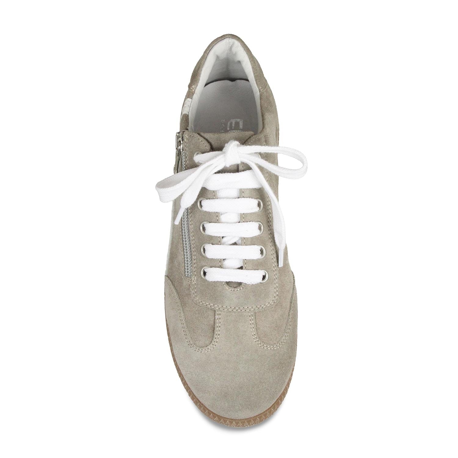 Shoes Swirl: Taupe Suede Sole Bliss USA