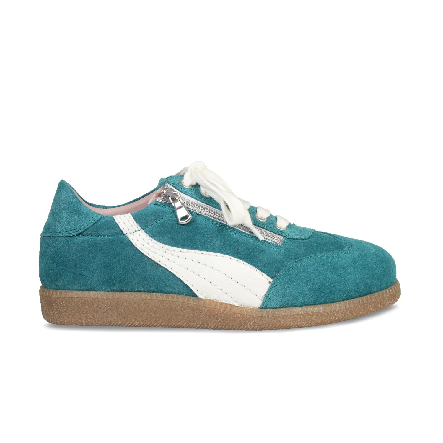 Shoes Swirl: Teal Suede Sole Bliss USA