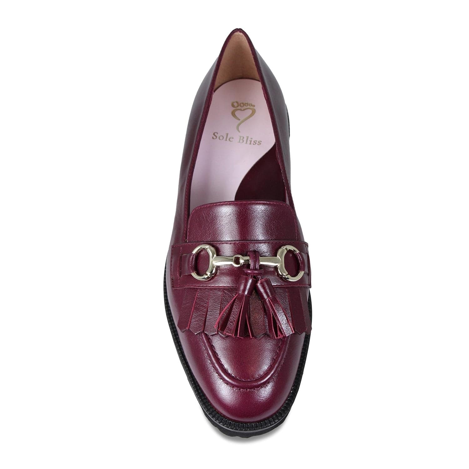 Shoes Tanner: Plum Leather Sole Bliss USA