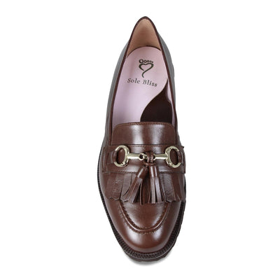 Shoes Tanner: Chestnut Leather Sole Bliss USA
