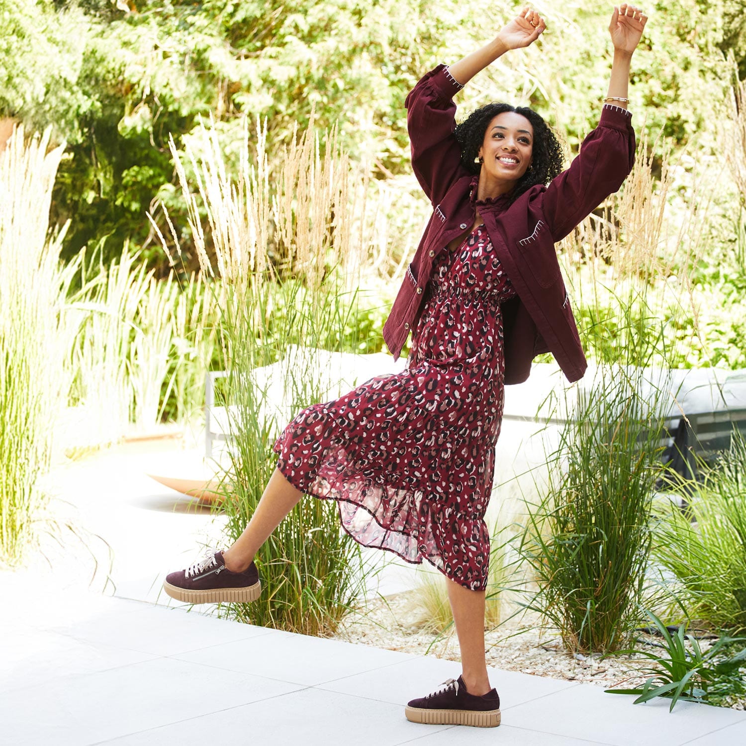 Shoes Track: Plum Suede Sole Bliss USA