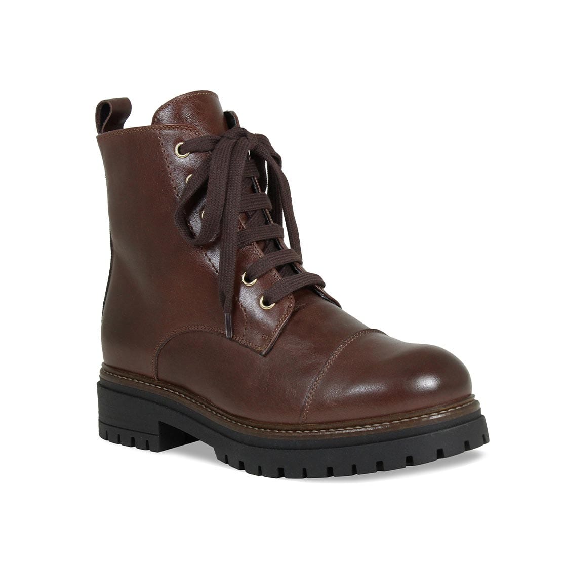 Boots Tread: Chestnut Leather Sole Bliss USA