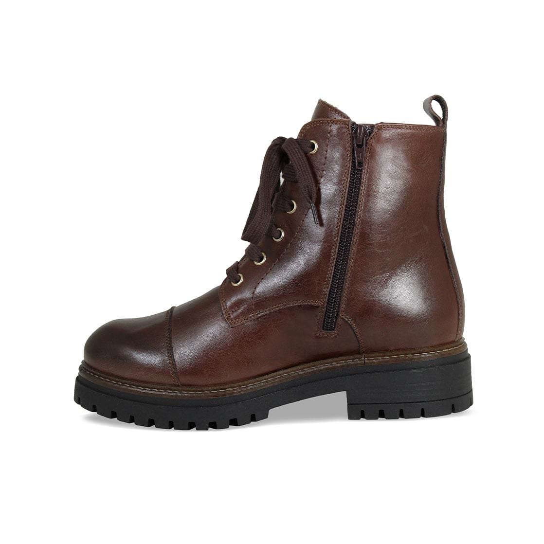 Boots Tread: Chestnut Leather Sole Bliss USA