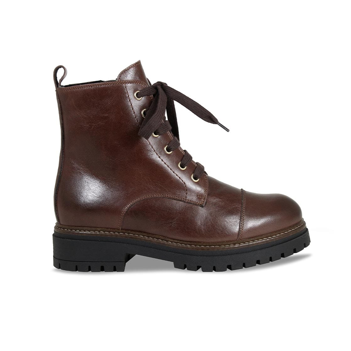 Boots Tread: Chestnut Leather Sole Bliss USA