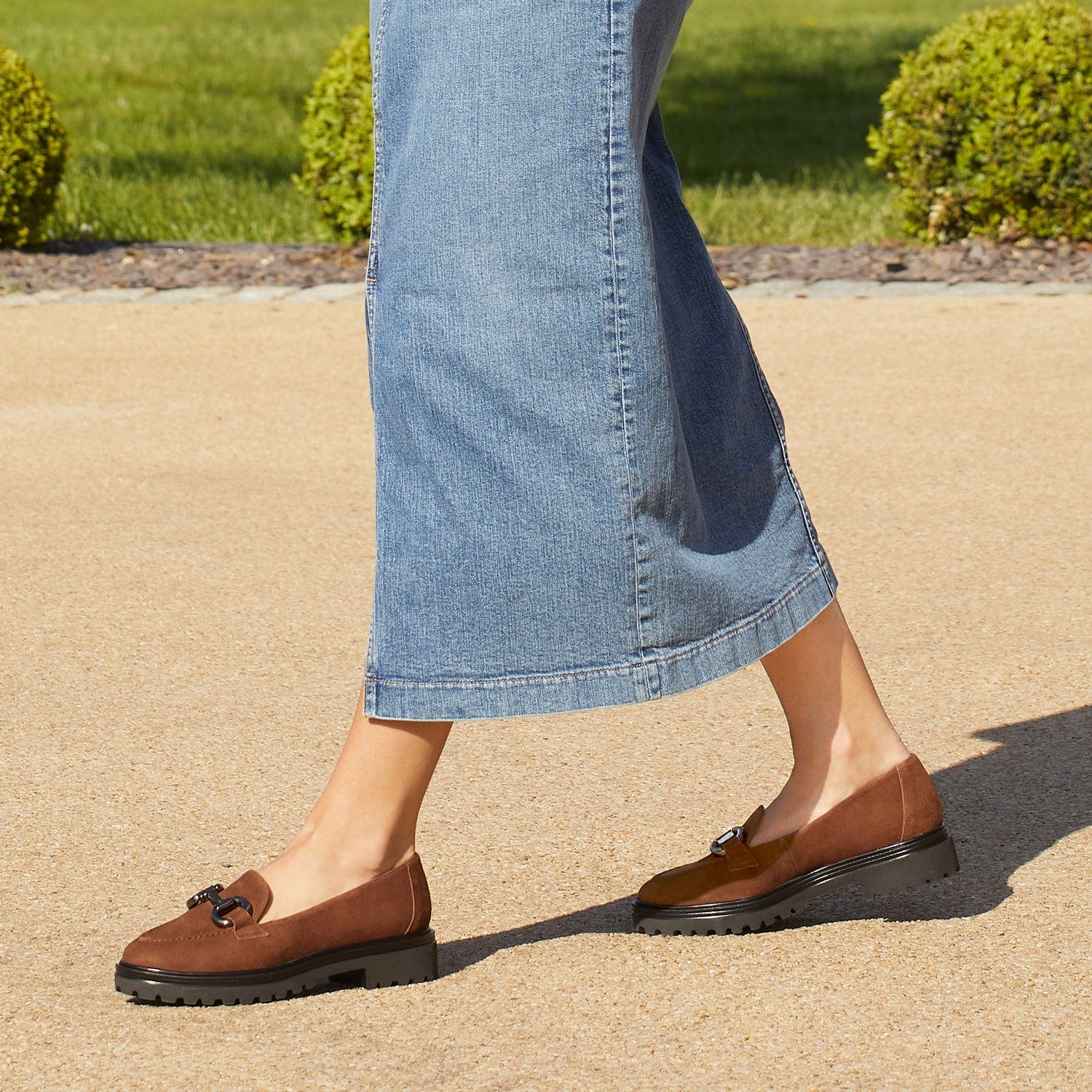Shoes Treasure: Tobacco Suede Sole Bliss USA