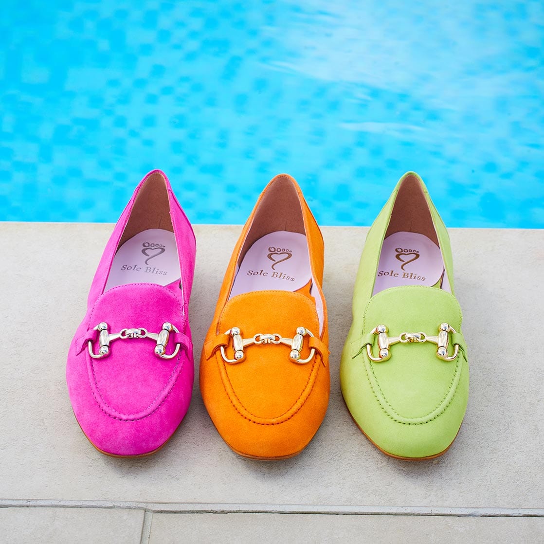 Shoes Trinity: Lime Suede Sole Bliss USA