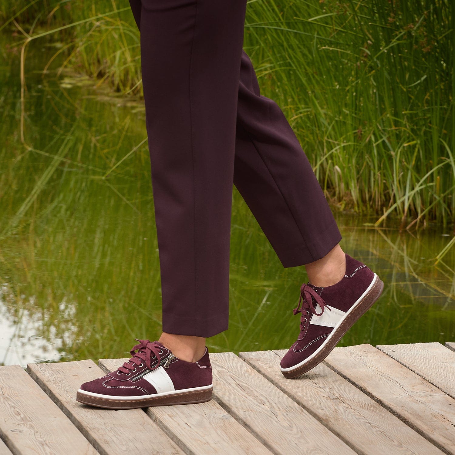 Metro: Bordeau Suede Shoes Sole Bliss