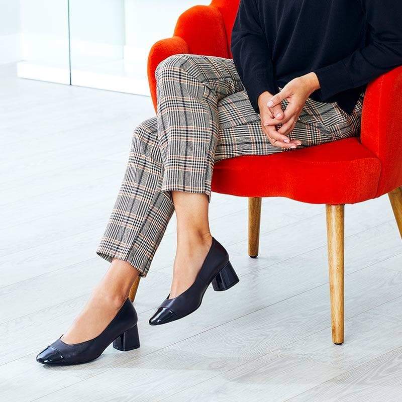 Shoes Valencia: Black Leather & Patent Sole Bliss USA