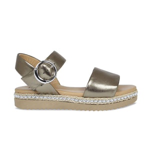 Shoes Walker: Bronze Leather Sole Bliss USA