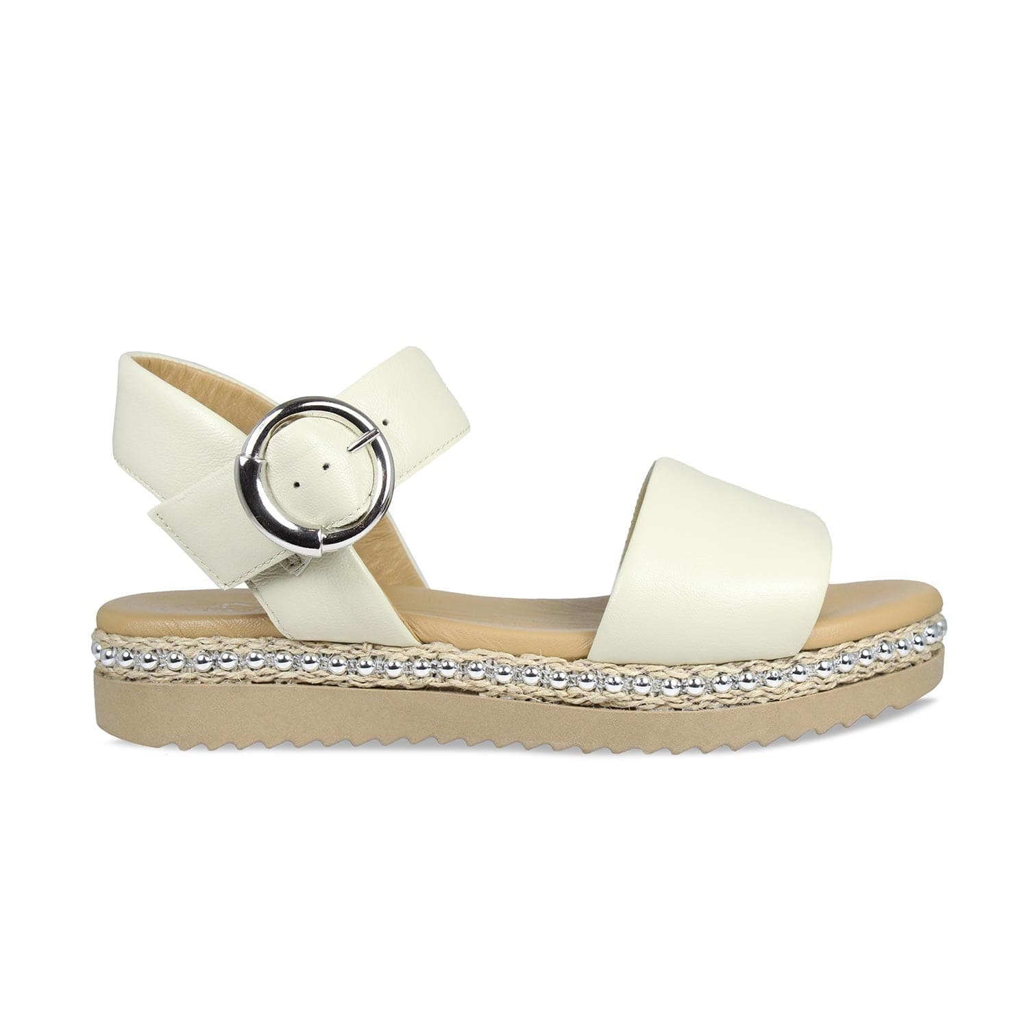 Shoes Walker: Cream Leather Sole Bliss USA