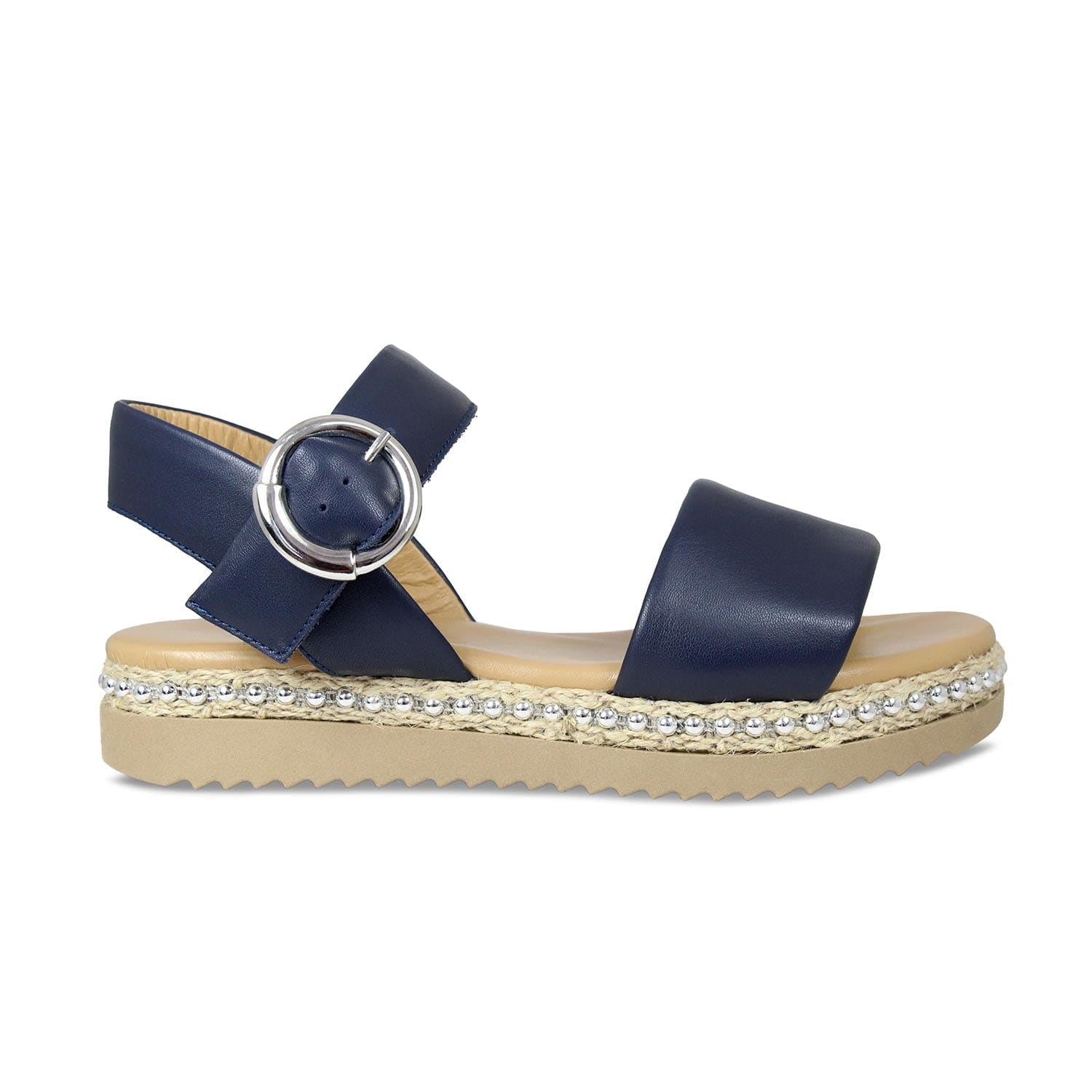 Shoes Walker: Navy Leather Sole Bliss USA