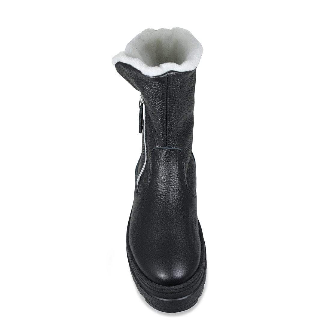 Boots Wonder: Black Leather & Shearling Sole Bliss USA