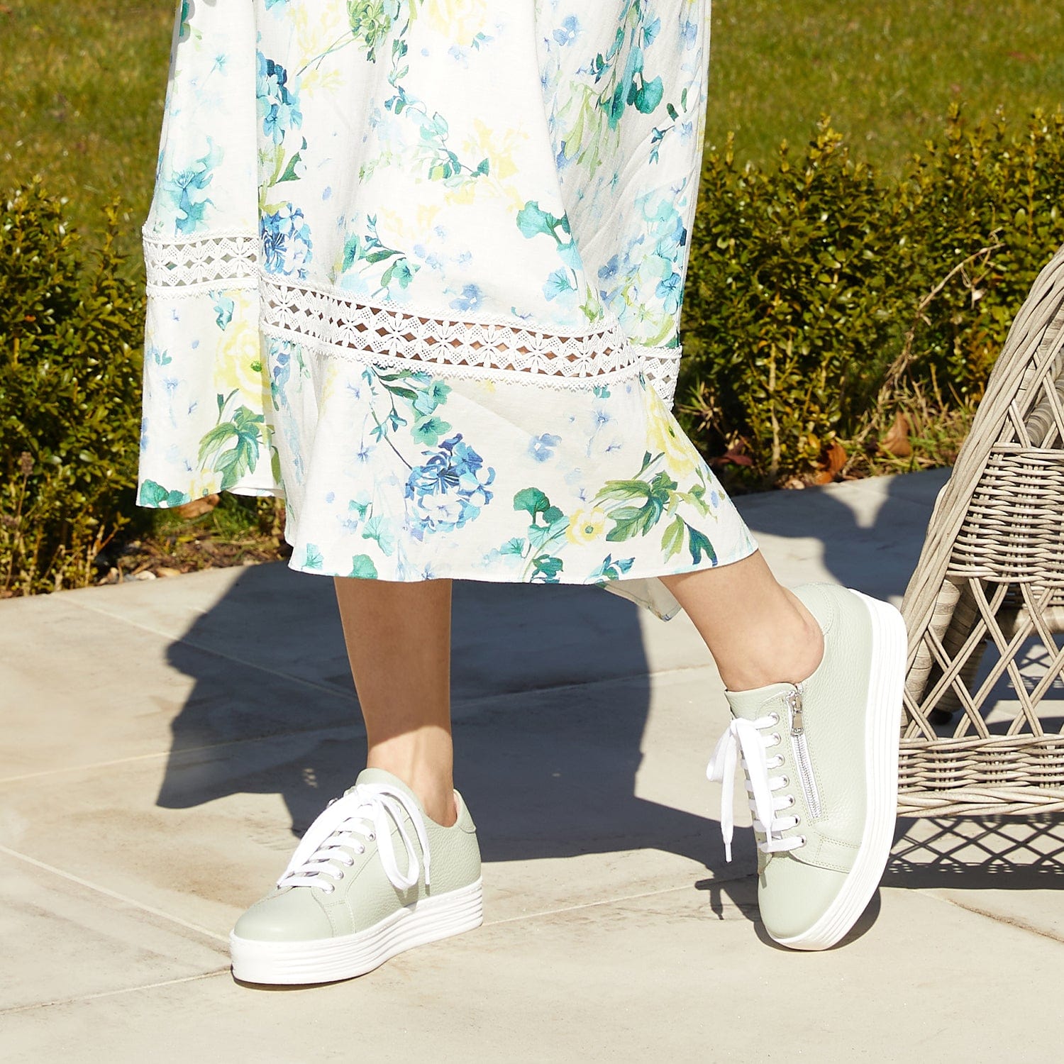 Shoes Hero: Mint Leather Sole Bliss USA