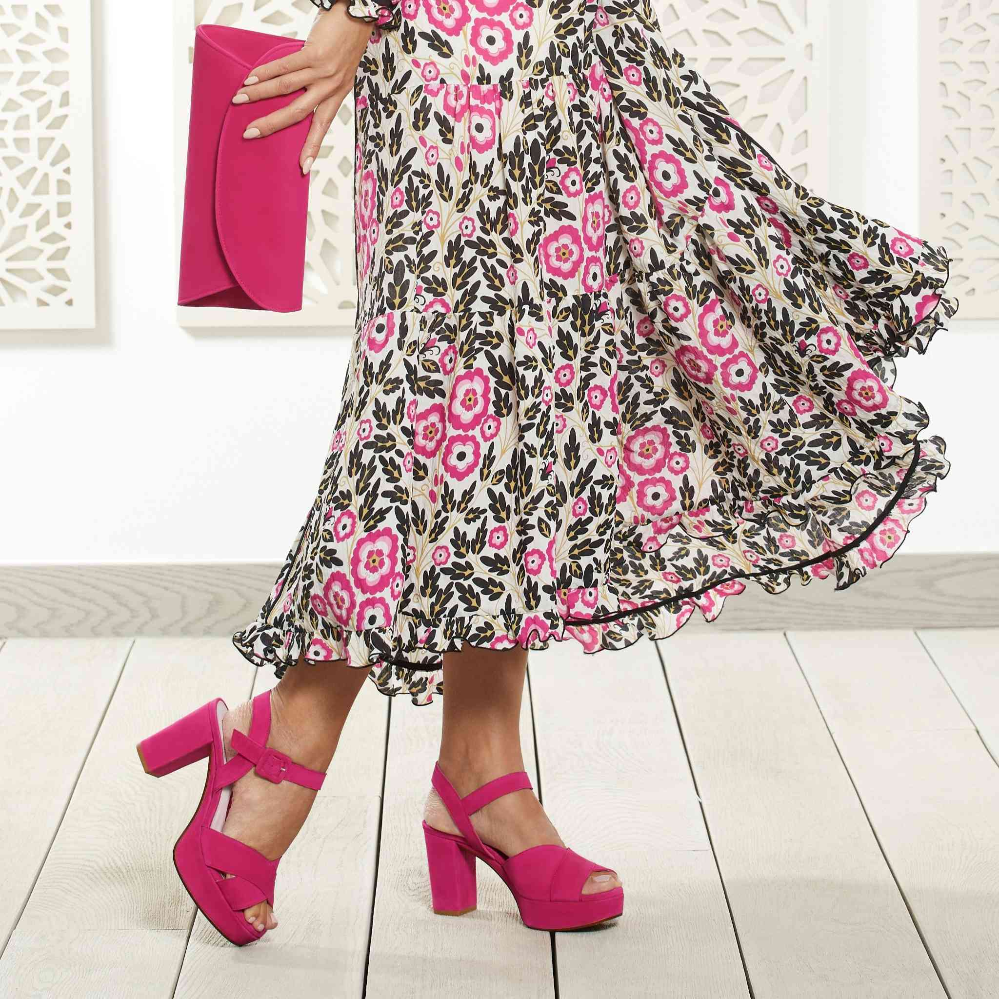 Ruby: Hot Pink Suede Shoes Sole Bliss
