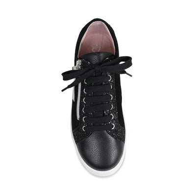 Shoes Star: Black Leather & Suede Sole Bliss USA