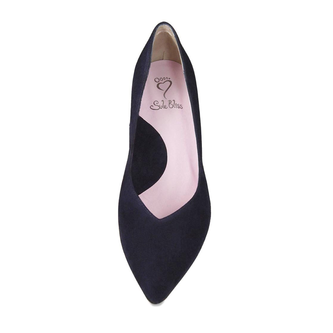 Shoes Carmen: Navy Suede Sole Bliss USA