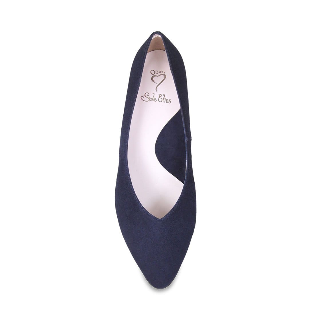 Shoes Ingrid: Navy Suede Sole Bliss USA