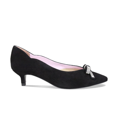 Shoes Kylie: Black Suede & Diamante Sole Bliss USA