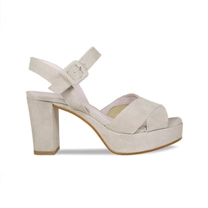Shoes Ruby: Pale Taupe Suede Sole Bliss USA