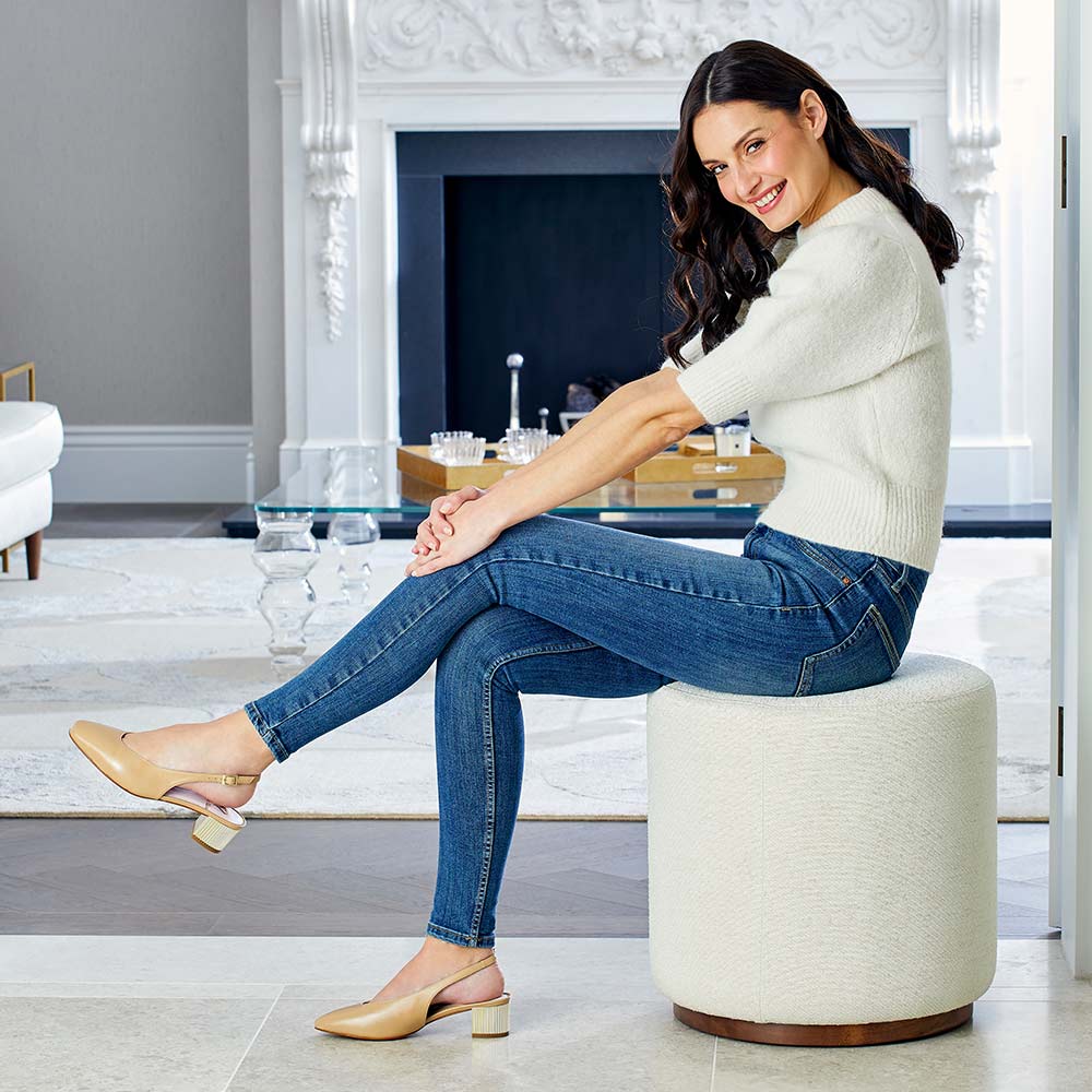 Shoes Verity: Sand Leather Sole Bliss USA