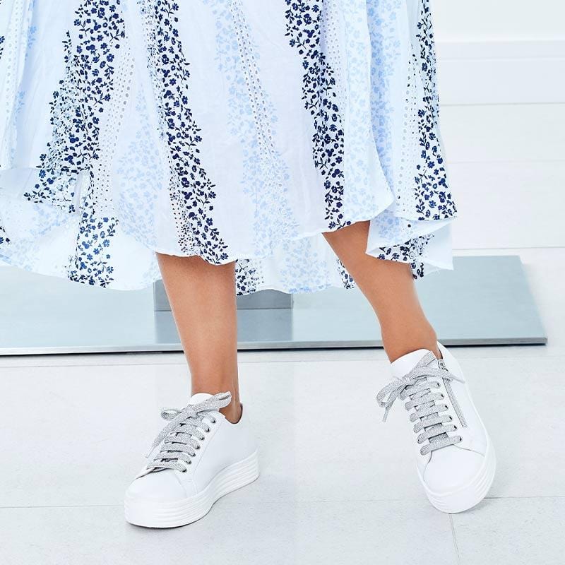 Shoes Hero: White Leather Sole Bliss USA