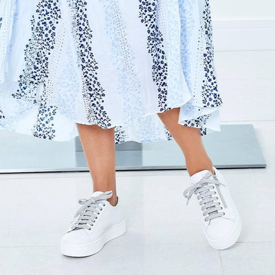 Shoes Hero: White Leather Sole Bliss USA