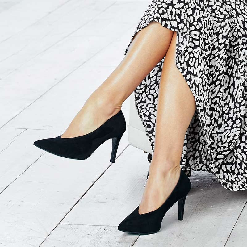 Shoes Pandora: Black Suede Sole Bliss USA