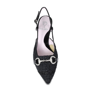 Shoes Addison: Black Tweed & Patent Sole Bliss USA