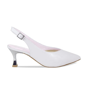 Shoes Audrey: Pale Gray Leather Sole Bliss USA