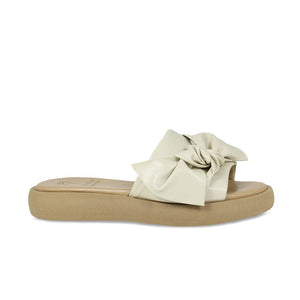 Shoes Bailey: Cream Leather Sole Bliss USA