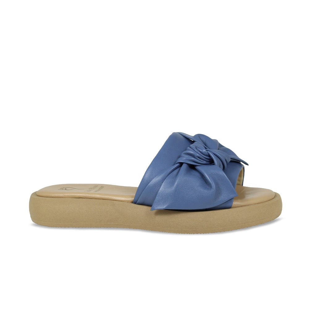 Bailey: Denim Blue Leather Shoes Sole Bliss