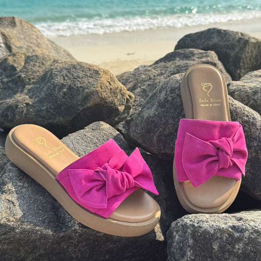 Bailey: Fuchsia Suede Shoes Sole Bliss