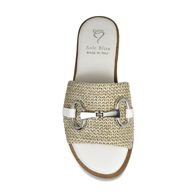 Shoes Bardot: Raffia & White Leather Sole Bliss USA