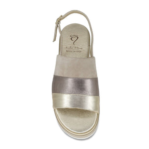 Shoes Bay: Taupe Suede & Metallic Leather Sole Bliss USA