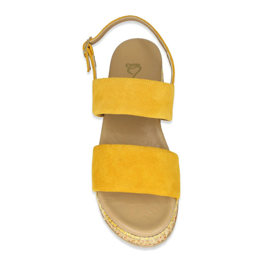 Bea: Sunflower Suede Shoes Sole Bliss