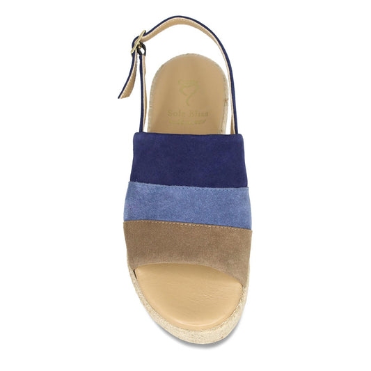 Bertie: Denim Suede Multi Shoes Sole Bliss