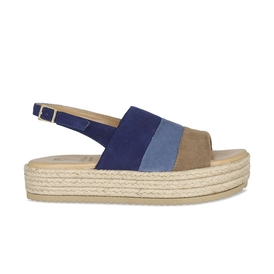 Bertie: Denim Suede Multi Shoes Sole Bliss