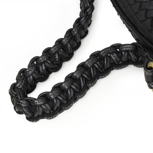 Bethany: Black Weave Leather Bags Sole Bliss Black Weave Leather