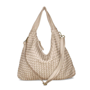 Bags Blythe: Pale Taupe Weave Leather Sole Bliss USA