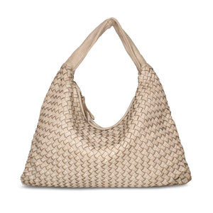Bags Blythe: Pale Taupe Weave Leather Sole Bliss USA