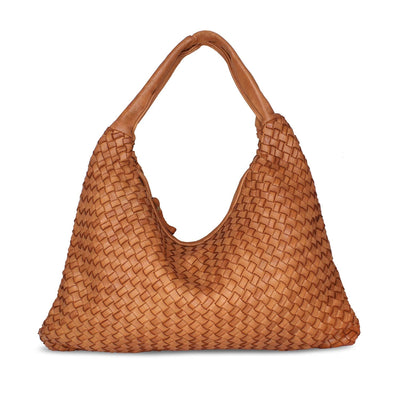 Bags Blythe: Tan Weave Leather Sole Bliss USA