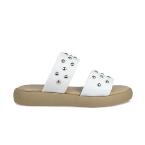 Shoes Bobbi: White Leather Sole Bliss USA
