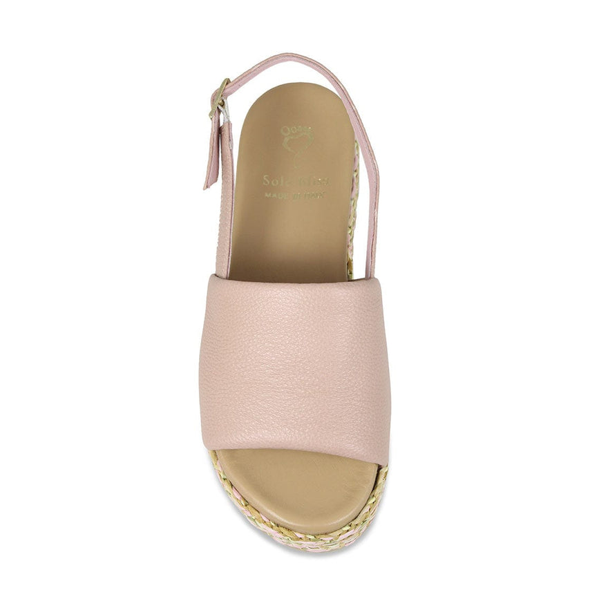 Brandy: Blush Leather Shoes Sole Bliss