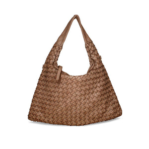Bags Bronte: Taupe Weave Leather Sole Bliss USA
