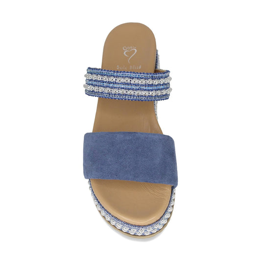 Brooke: Denim Suede Shoes Sole Bliss