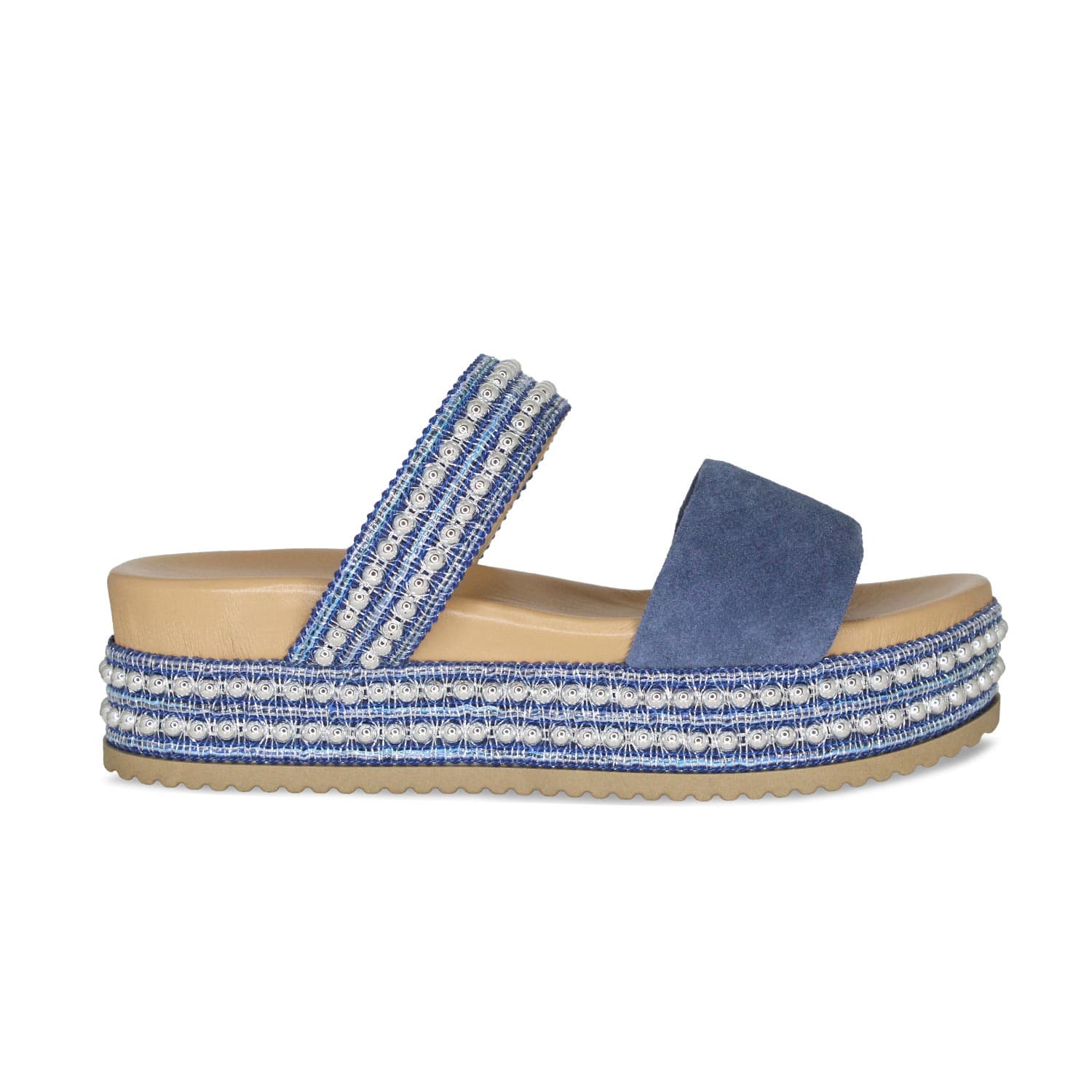 Brooke: Denim Suede Shoes Sole Bliss
