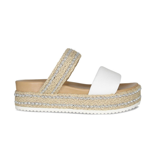 Brooke: White Leather Shoes Sole Bliss