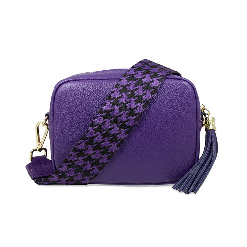 Purple leather crossbody Clearance